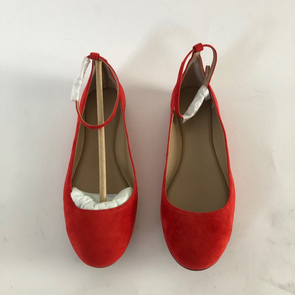 NWT Ann Taylor Suede Bailarina Flats